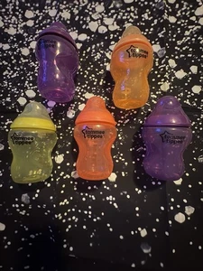 5 Tommee Tippee Natural Start Anti-Colic Baby Bottles 9oz 5 Fiesta Colors - Picture 1 of 1