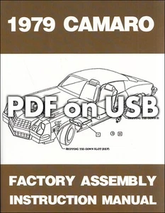 Camaro Assembly Manual on USB 1980 1979 1978 1977 Chevy Factory Z28 LT Rally - Bild 1 von 4
