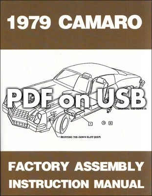 Camaro Manual de montaje en USB 1980 1979 1978 1977 Chevy Factory Z28 LT Rally Foto 1 de 4