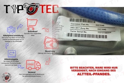 Turbolader 6421845  4038783 Cummins ISF2.8 QSF2.8 5454514 5359479 3790142,379525 - Bild 1 von 4