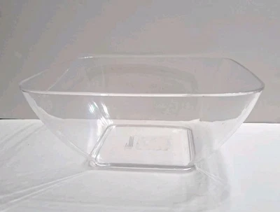Plato para servir ensalada de acrílico transparente Foto 1 de 4