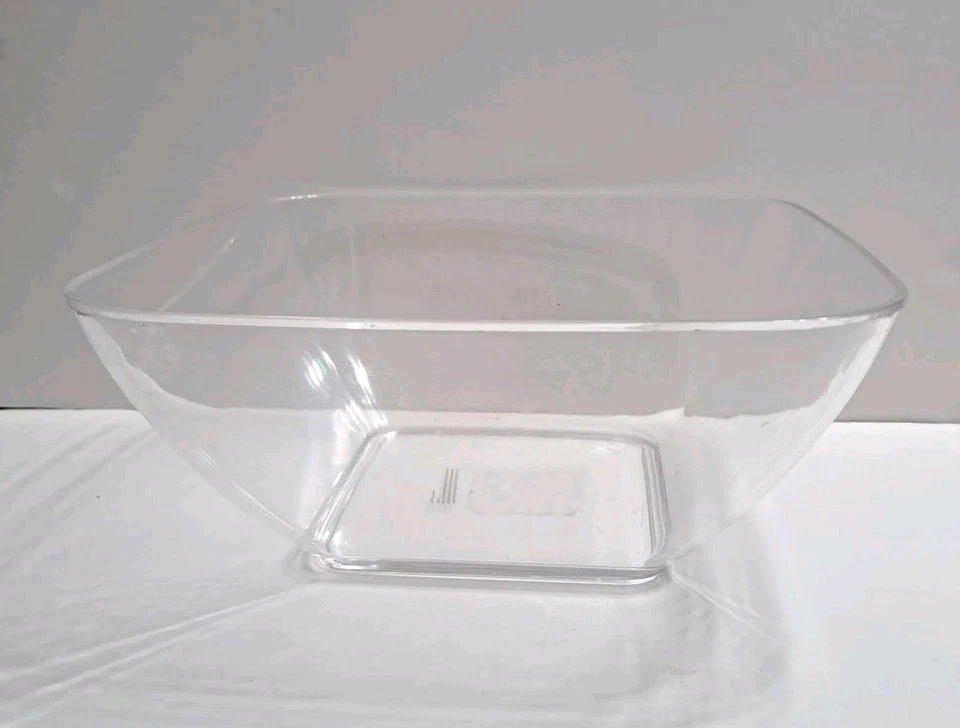Prato para servir salada de acrílico transparente - Imagem 1 de 4