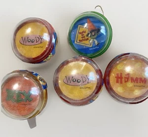 5 Vintage Toy Story Yo-Yos Woody, Buz Lightyear, Schinken und Rex 2" Durchmesser - Bild 1 von 8