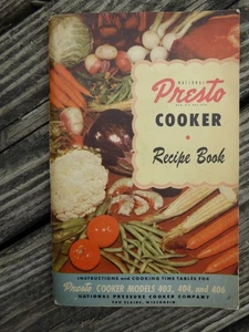 1949 National Presto Pressure Cooker Recipe Book Models 403, 404, 406 Manual - Picture 1 of 5