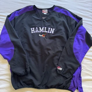 Chase Authentics Joe Gibbs Racing Mens 2XL NASCAR Pullover Denny Hamlin FedEx - Picture 1 of 11
