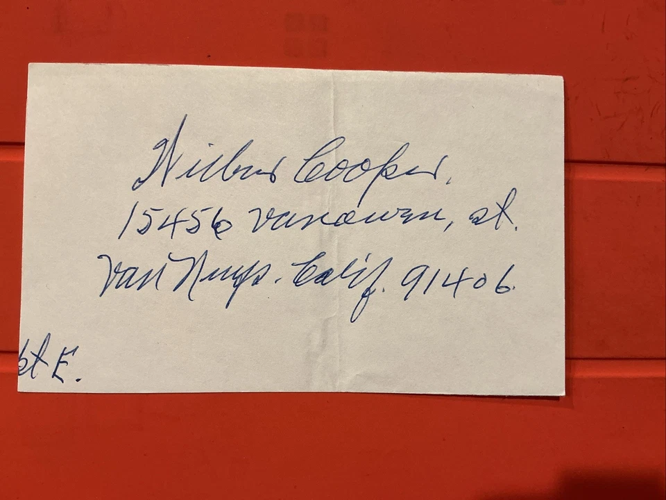 Wilbur Cooper 🔥🔥MLB: 1912 Pittsburgh Pirates 🔥🔥Autograph 🔥🔥 - Image 1 of 1