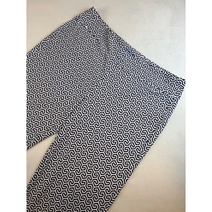 Pantalone donna J.McLaughlin XL bianco navy stampa nido d'ape NUOVO leggero - Foto 1 di 9