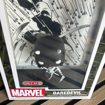 Marvel Daredevil Black and White Figure with comic - Image 1 of 3