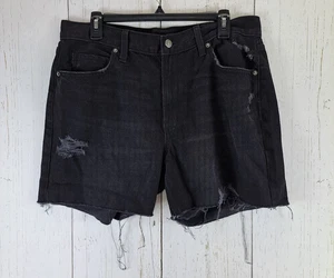 Old Navy Größe 12 abgeschnittene Damenjeans-Shorts dunkle Waschung - Bild 1 von 9
