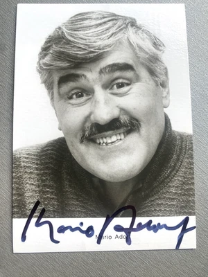 MARIO ADORF "Winnetou" original signed  Autogrammkarte 10x15 Autogramm - Bild 1 von 2