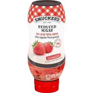 Smucker's Squeezable Reduzierter Zucker Erdbeere Fruchtaufstrich, 17,4oz - Bild 1 von 2