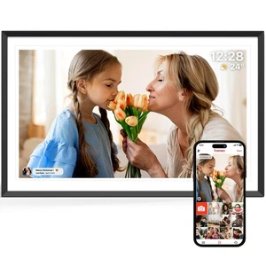 Digital Picture Frame 15.6 inch, WiFi Digital Photo Frame with 32GB Storage, ... - Picture 1 of 8