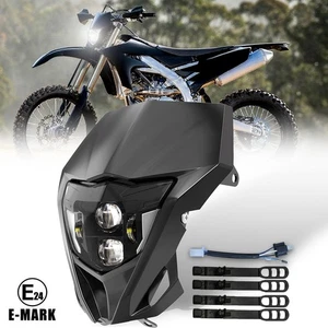 LED Headlights Assembly w/ Black Fairing Fit For Yamaha WR450F WR250F 2013-2024 - Picture 1 of 8
