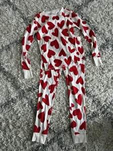 New Old Navy Unisex Boys Girls Heart Pajamas PJs 2PC Size 10. Free Shipping! - Picture 1 of 3