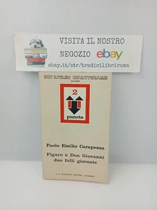 FIGARO E DON GIOVANNI DUE FOLLI GIORNATE - PAOLO EMILIO CAPAREZZA - FLACCOVIO - Bild 1 von 6