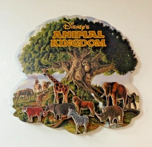 Vintage Disney Animal Kingdom Tree of life with animals 3D Magnet - Picture 1 of 5