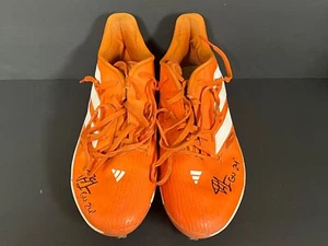 Botines Drew Gilbert New York Mets firmados automáticamente 2024 juego usados Beckett holograma ~ - Imagen 1 de 6