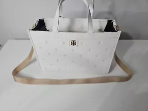 Tommy Hilfiger Women's Classic Medium Tote, Crossbody Bag in White NWT - Picture 1 of 6