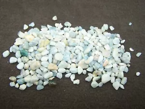 Aquamarin Trommelstein auch Beryll Blau Aquamarin Trommelsteine ca. 3-16 mm - Bild 1 von 1