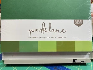 Park Lane Solid Color solid core card stock 65 pound Green 50 sheets five colors - Picture 1 of 4