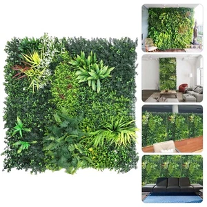 100 x 100cm Artificial Plant Flower Wall Panels Realistic Indoor Outdoor Foliage - Picture 1 of 10