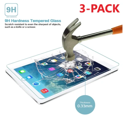 3x Tempered GLASS Screen Protector For iPad 2/3/4 Gen Air 1/2 pro 9.7 inch - Image 1 of 4