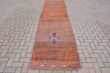 Art Rugs, Oriental Rugs, 2.9x11.3 ft Runner Rug, Home Decor  Rugs, Turkish Rug