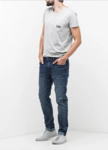 Lee jeans mens Arvin slim tapered stretch fit 'Sky Fall' FACTORY SECONDS L192 - Picture 1 of 10