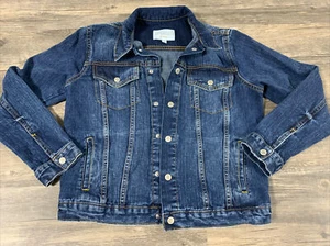 GYMBOREE GIRLS SIZE XL 14 DENIM JACKET WITH SNAP CLOSURE - Picture 1 of 4