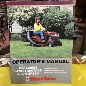 Wheel Horse 200 Series Lawn Tractor Operators Manual - Imagen 1 de 1
