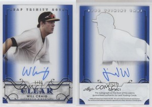 2016 Leaf Trinity Clear Auto Blue /25 Will Craig #CA-WC1 Auto