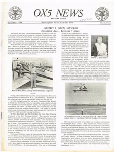 Boletín de noticias OX5 septiembre 1964 edición reunión OX5 Club of America - Imagen 1 de 1