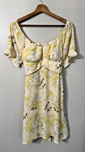 Madden NYC Juniors’ Bauernkleid mit Puffärmeln und Rückenbindung L Babydoll Y2K - Bild 1 von 8