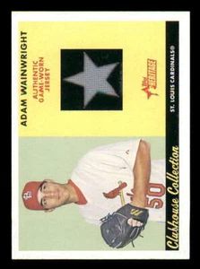 2007 Topps Heritage Clubhouse AW Adam Wainwright Cardinals Jersey Grey - Picture 1 of 2