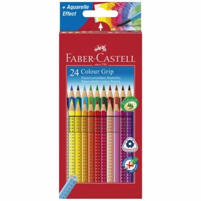 FABER-CASTELL FABER CASTELL Farbstift COLOUR GRIP 2001 im Etui 24 Stück
