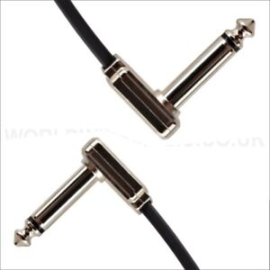Ernie Ball Single Flat Ribbon Patch Cable - 1/4" Jacks - Choice of 3" 6" 12" 24"