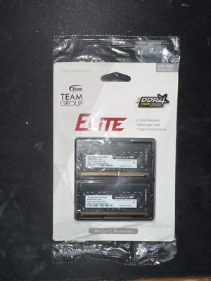 Team Group Elite 16GB (2 x 8GB) (DDR4-2666) Laptop RAM Memory TED48G2666C19-SBK - Image 1 of 3