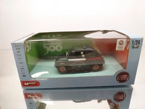 MONDO MOTORS 511105 FIAT NUOVA 500 50anni 2007 - BLUE 1:24 - GOOD IN BOX - Imagen 1 de 8