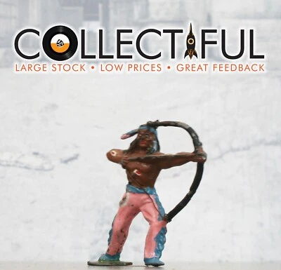 FIGURA DE PLOMO TIMPO VINTAGE - INDIO NATIVO AMERICANO - ARCO Y FLECHA - RARA 🔥 662 Foto 1 de 4