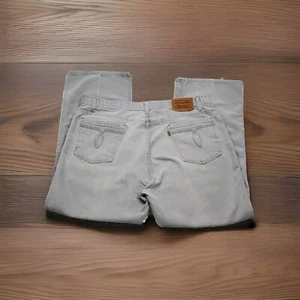 Vintage Levi’s 554 Gray Denim Brown Tab Jeans Men's Size 38x28 Made In USA  - Picture 1 of 12