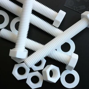10x Tornillos PP blancos Tuercas y pernos de plástico, arandelas, M10x 75 mm, anticorrosión - Imagen 1 de 8