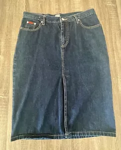 Lee Cooper Active Spirit Women’s Size 14 3/4 Length Denim Skirt GUC - Foto 1 di 8