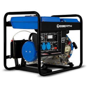 EBERTH 3kW Diesel Stromerzeuger E-Start, Notstromaggregat Stromaggregat 1-Phasig - Bild 1 von 9