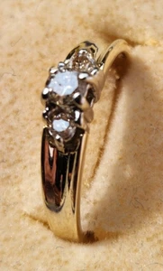 0.25ct. Diamond 10k gold  Ring Wedding  Engagement Appraise $700.00 - Picture 1 of 12