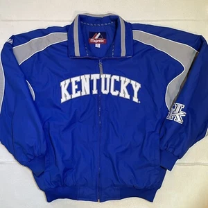 Vintage Kentucky Wildcats Lined Jacket Full Zip University UK Mens Size XL Retro - Picture 1 of 11