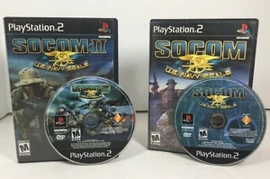 Sony Playstation 2 PS2 SOCOM I & II U.S. Navy Seals TESTED No Manual Fast Free S - Picture 1 of 6