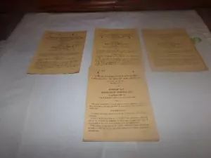 Lote 4 Certificados De Exención De Impuestos De Algodón Agrícola De Colección Bee County 1935 - Imagen 1 de 8