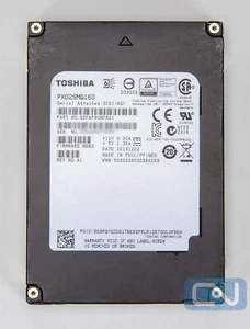 Toshiba 1.6TB SAS PX02SMQ160 (6Gb/s) 2.5" 15mm SSD (10 DWPD) - Photo 1/2
