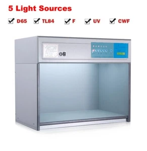 Gabinete de evaluación de color Gabinete de visualización de color con 5 fuentes D65 TL84 UV F CWF - Imagen 1 de 12