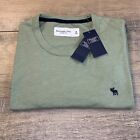 NWT Abercrombie & Fitch Mens T-Shirt Size Medium Light Green Cotton Blend B16